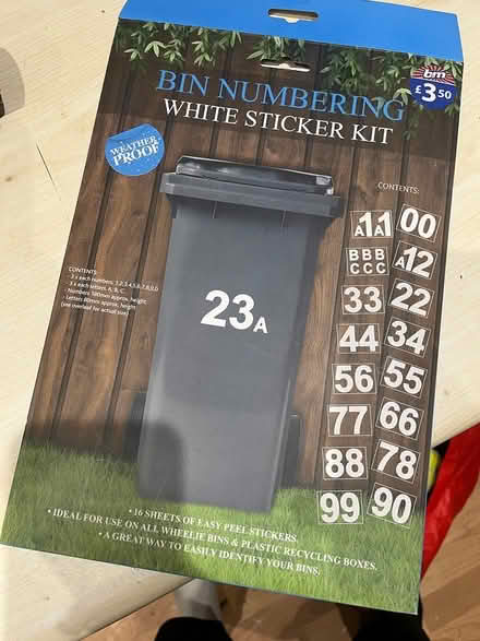 Photo of free Bin numbers (Horsforth) #1