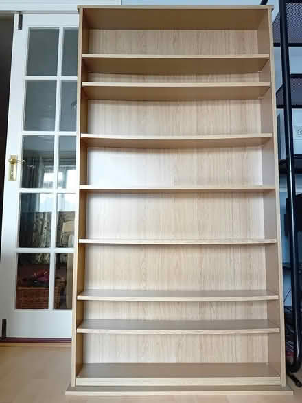 Photo of free Tall wooden shelf unit (Hatfield Peverel CM3) #1