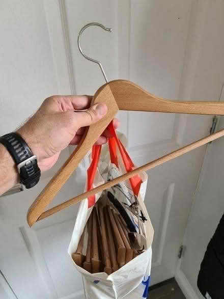Photo of free Wooden hangers (Garston L19) #1