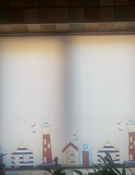 Photo of free roller blind seaside themed 116cm (Hillmorton CV22) #2