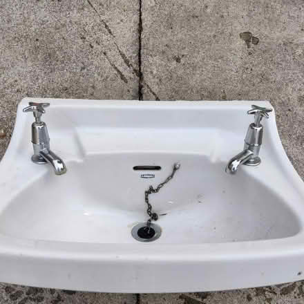 Photo of free Twyfords washbasin with taps (Corston) #1