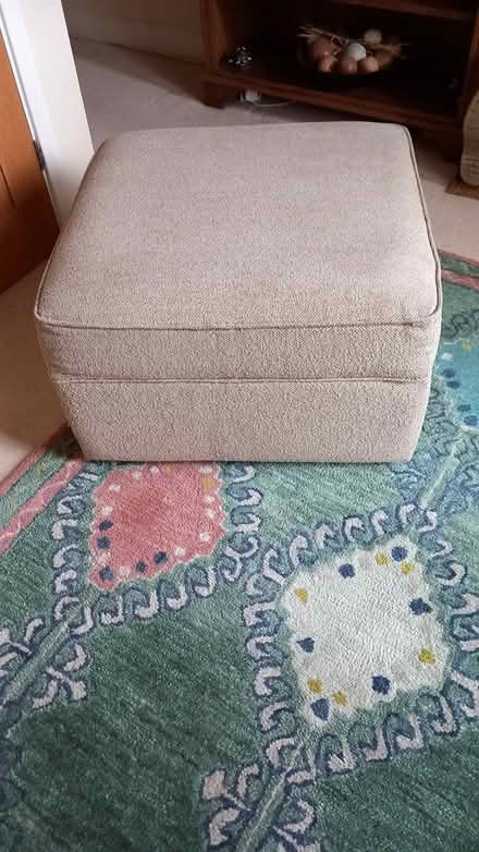 Photo of free Biege footstool and storage (Walkern SG2) #1