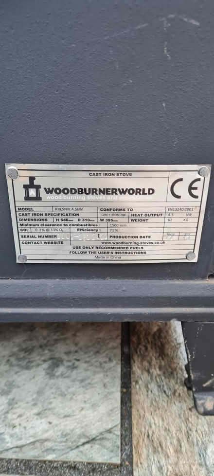 Photo of free Log burner with insulated flue (Mansfield NG18 2) #3