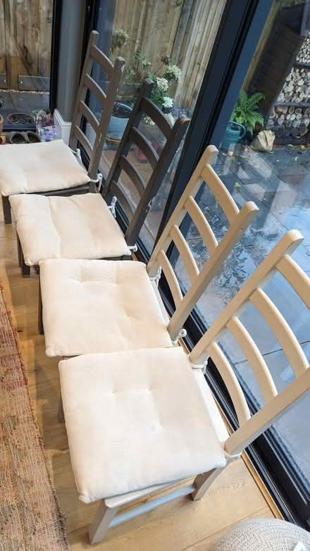 Photo of free x4 dining chairs with cushions (South Tonbridge TN9) #1