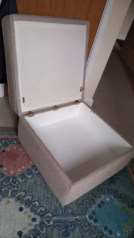 Photo of free Biege footstool and storage (Walkern SG2) #3