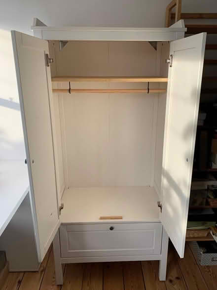 Photo of free Wooden wardrobe (Mitcham's Corner CB4) #2