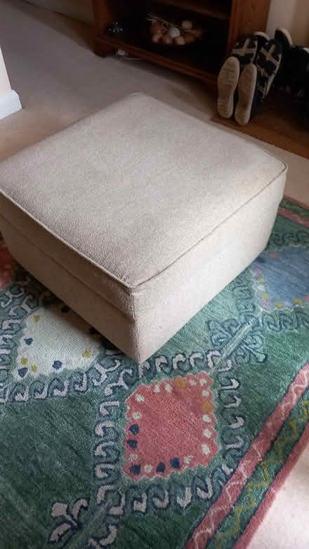 Photo of free Biege footstool and storage (Walkern SG2) #4