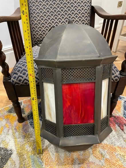 Photo of free Stained glass brass light (Bradford Road, Combe Down) #2