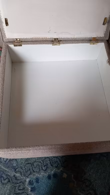 Photo of free Biege footstool and storage (Walkern SG2) #2