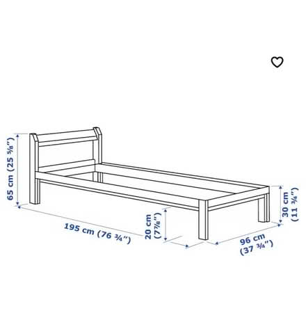 Photo of free NEIDEN Bed frame, pine, Single (NW7) #3