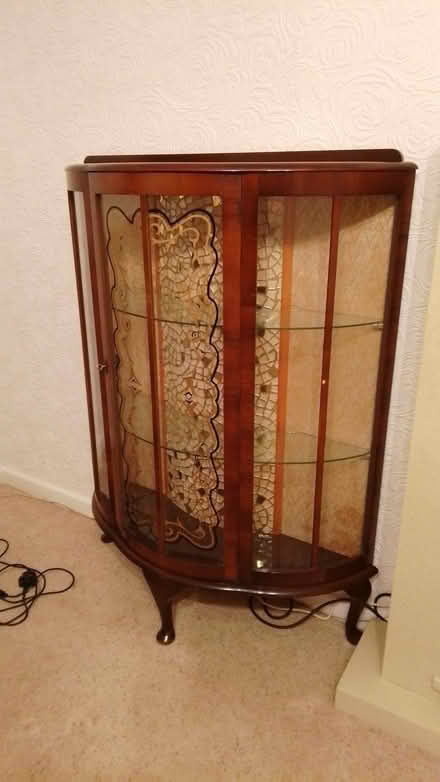 Photo of free Wood and glass display cabinet (Torrisholme LA4) #1