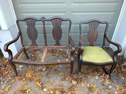Photo of free Antique chair and lovesest (Lexington center) #1