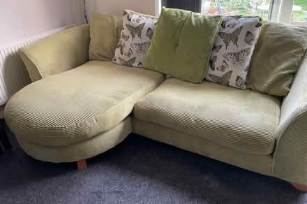 Photo of free 2 sofas (1=sofa bed) & storage foot stool/pouffe (Holland-on-Sea CO15) #4