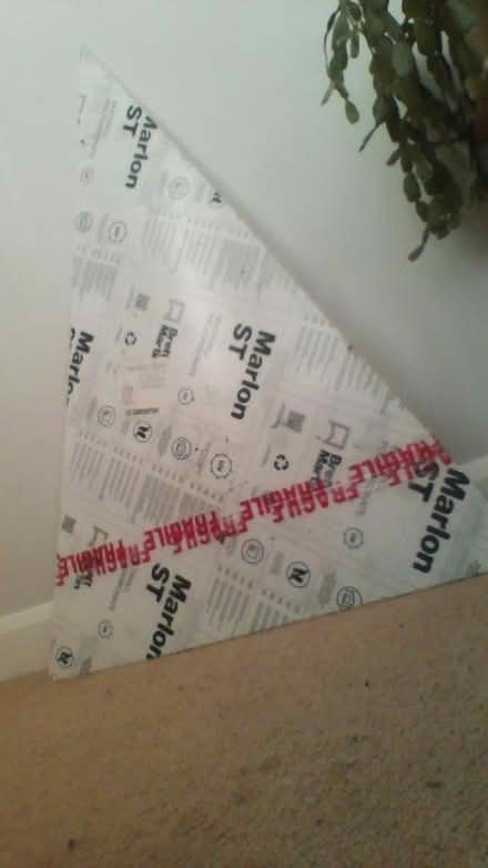 Photo of free 2 x triangular polycarbonate (Kings Stanley GL10) #1