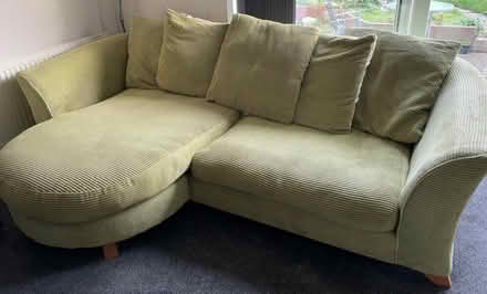 Photo of free 2 sofas (1=sofa bed) & storage foot stool/pouffe (Holland-on-Sea CO15) #3