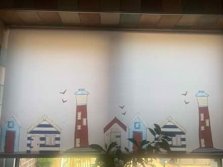 Photo of free roller blind seaside themed 116cm (Hillmorton CV22) #1