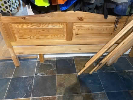 Photo of free King size pine bed frame (West Calder) #1