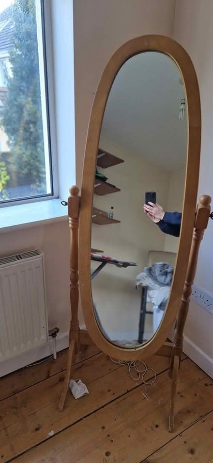 Photo of free Pine full length mirror (Poppintree) #1