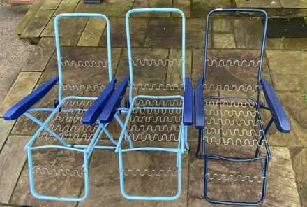 Photo of free 3 used sun loungers with cushions (Boroughbridge YO51) #3