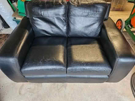Photo of free Black two seater sofa (Buckeridge DY14) #1