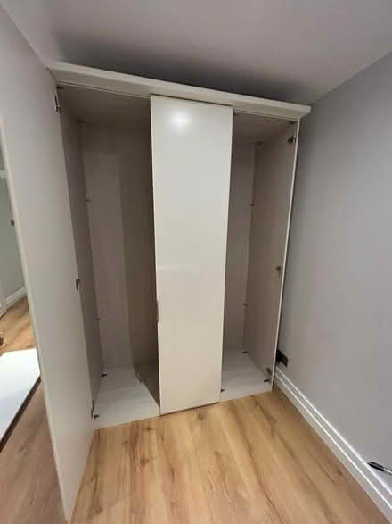 Photo of free White large wardrobe, 3 sections (NW6) #2