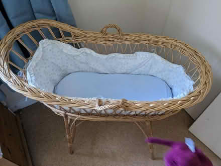 Photo of free Wicker moses basket / baby crib? (Ockley) #1