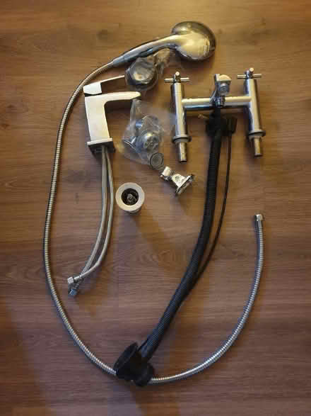 Photo of free Bath and sink chrome fittings (Mackworth Estate DE22) #1