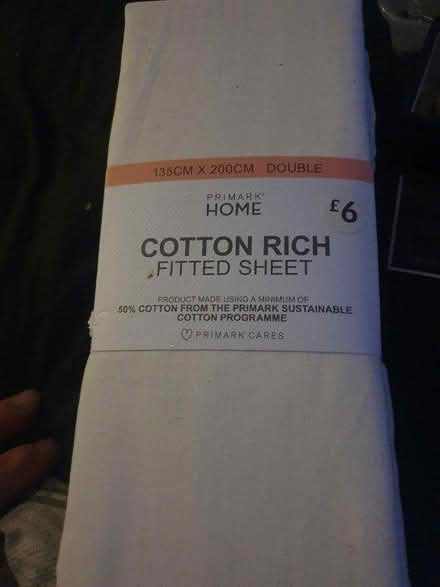 Photo of free Brand new primark Dbl fitted sheet (BN41) #1