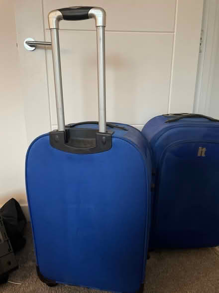 Photo of free Two large blue suitcases (BH17 Broadstone) #4