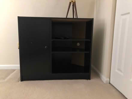 Photo of free Black shelving unit (Abingdon) #1