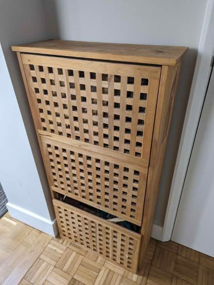 Photo of free Shoe storage unit (wood) (CB4) #1