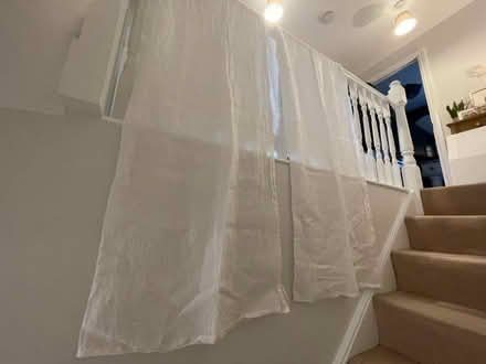 Photo of free Pair of White Linen Curtains (Oxley Park MK4) #2