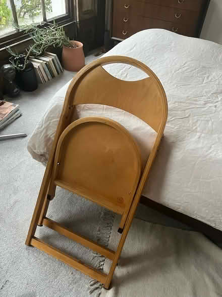 Photo of free Pair of foldable wooden chairs (N7 Liverpool Road) #3