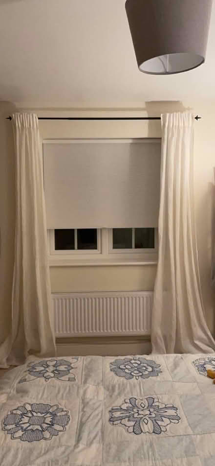 Photo of free Pair of White Linen Curtains (Oxley Park MK4) #3