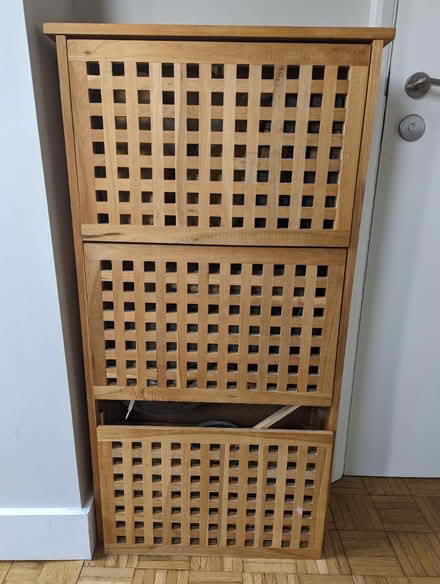 Photo of free Shoe storage unit (wood) (CB4) #2