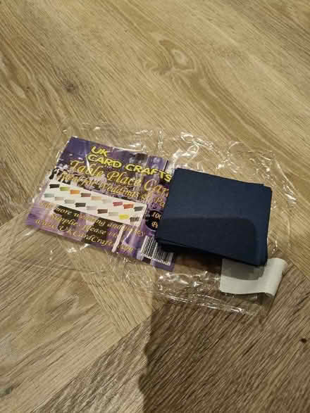 Photo of free Approx 58 navy folding placecards (Hove BN3) #1