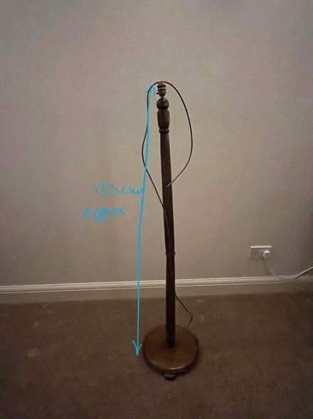Photo of free Wooden floor lamp (Dunstable LU5) #2