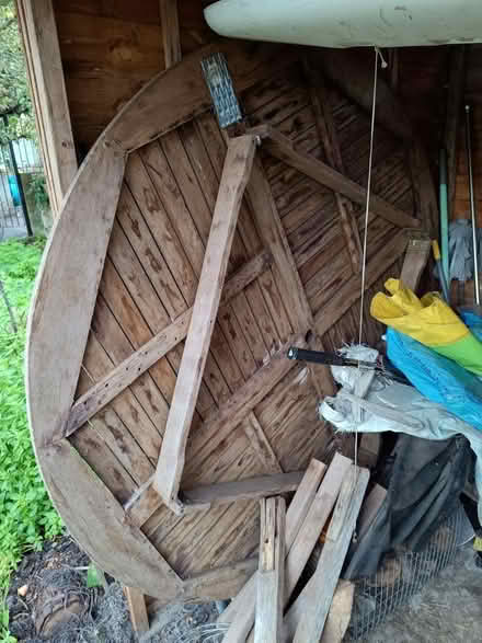 Photo of free Hard wood large round garden table (Maidstone ME16) #2