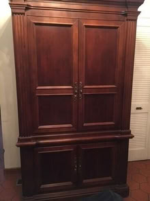 Photo of free Solid wood entertainment center/cabinet #2