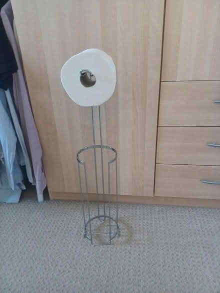 Photo of free Unused metal toilet roll holder (Leigh on Mendip, BA3) #2