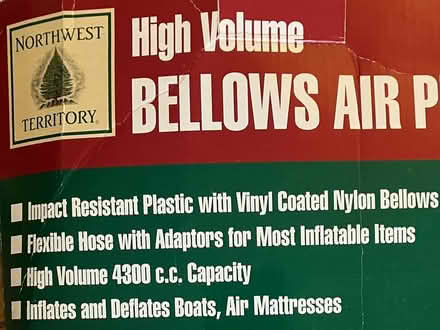 Photo of free High Volume Bellows Air Pump (Collegeville) #3