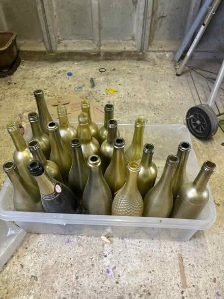 Photo of free Gold wine bottles (TW16 Sunbury on Thames) #1