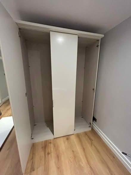 Photo of free White large wardrobe, 3 sections (NW6) #1