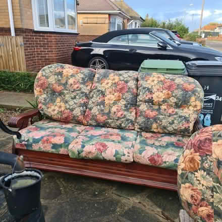 Photo of free Wooden 3 Seater Sofa (CT10) #1