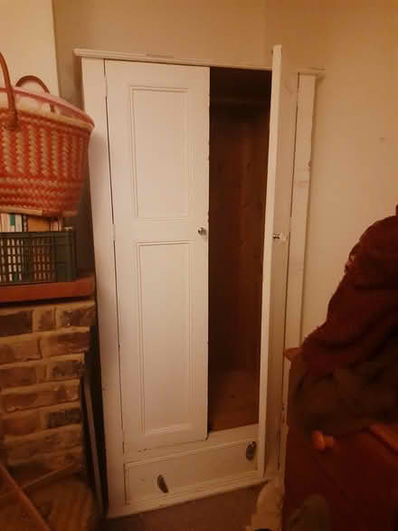 Photo of free Small White Wooden Wardrobe (W4) #2