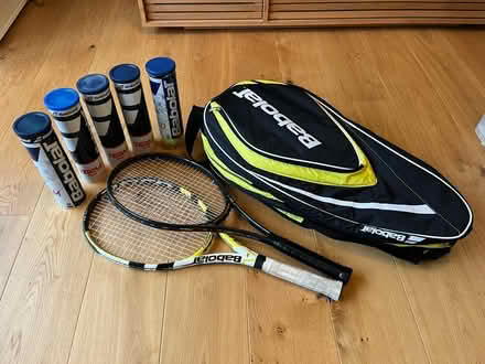 Photo of free Tennis rackets, bag and balls (Dorking) #1