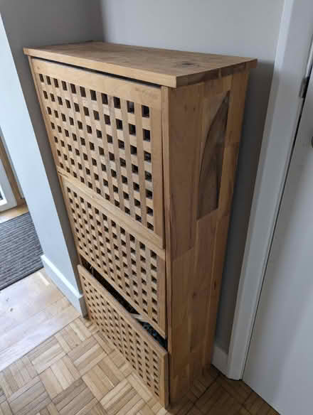 Photo of free Shoe storage unit (wood) (CB4) #4