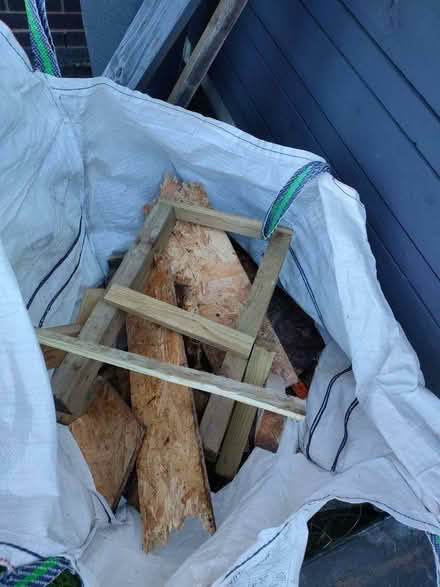 Photo of free Few slabs and bag of wood , 1 chair (Tywyn LL31) #1