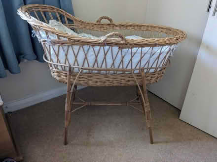 Photo of free Wicker moses basket / baby crib? (Ockley) #3