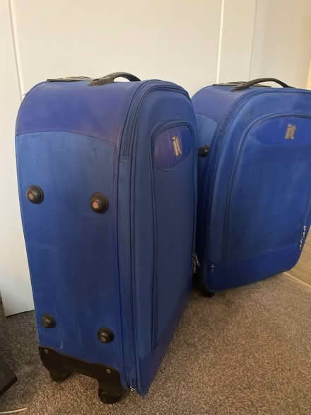 Photo of free Two large blue suitcases (BH17 Broadstone) #3